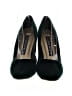 Hillard & Hanson Black Green Heels Size 8 1/2 - photo 2