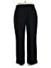 Dalia Collection 100% Polyester Solid Black Casual Pants Size 16 - photo 2