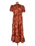 Shein Paisley Orange Casual Dress Size 12 - photo 2