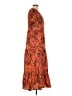Shein Paisley Orange Casual Dress Size 12 - photo 4