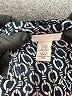 H&M 100% Polyester Print Blue Long Sleeve Blouse Size 3X - photo 7