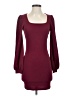 Shein Solid Burgundy Cocktail Dress Size 2 - photo 1