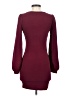 Shein Solid Burgundy Cocktail Dress Size 2 - photo 2