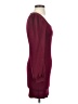 Shein Solid Burgundy Cocktail Dress Size 2 - photo 4