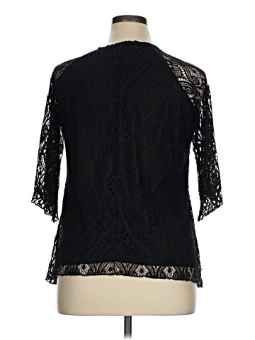Brittany Black 3/4 Sleeve Top (view 2)