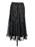 WD.NY 100% Polyester Polka Dots Black Casual Skirt Size M - photo 2
