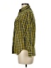 Geoffrey Beene Checkered-gingham Yellow Long Sleeve Blouse Size 6 - photo 5