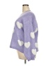 No Comment Hearts Purple Pullover Sweater Size 2X - photo 5