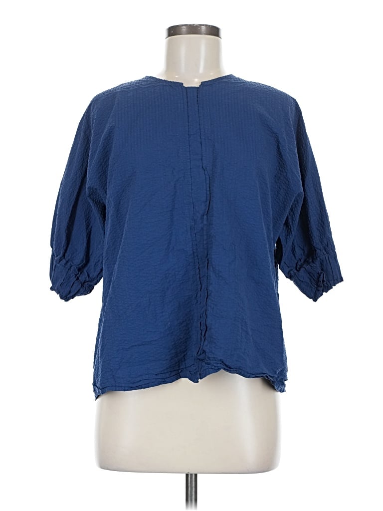 Pre-owned Harshman 3/4 Sleeve T-shirt In Blue