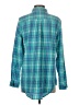 L.L.Bean 100% Cotton Plaid Teal Long Sleeve Button-Down Shirt Size S - photo 2