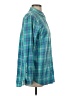 L.L.Bean 100% Cotton Plaid Teal Long Sleeve Button-Down Shirt Size S - photo 4