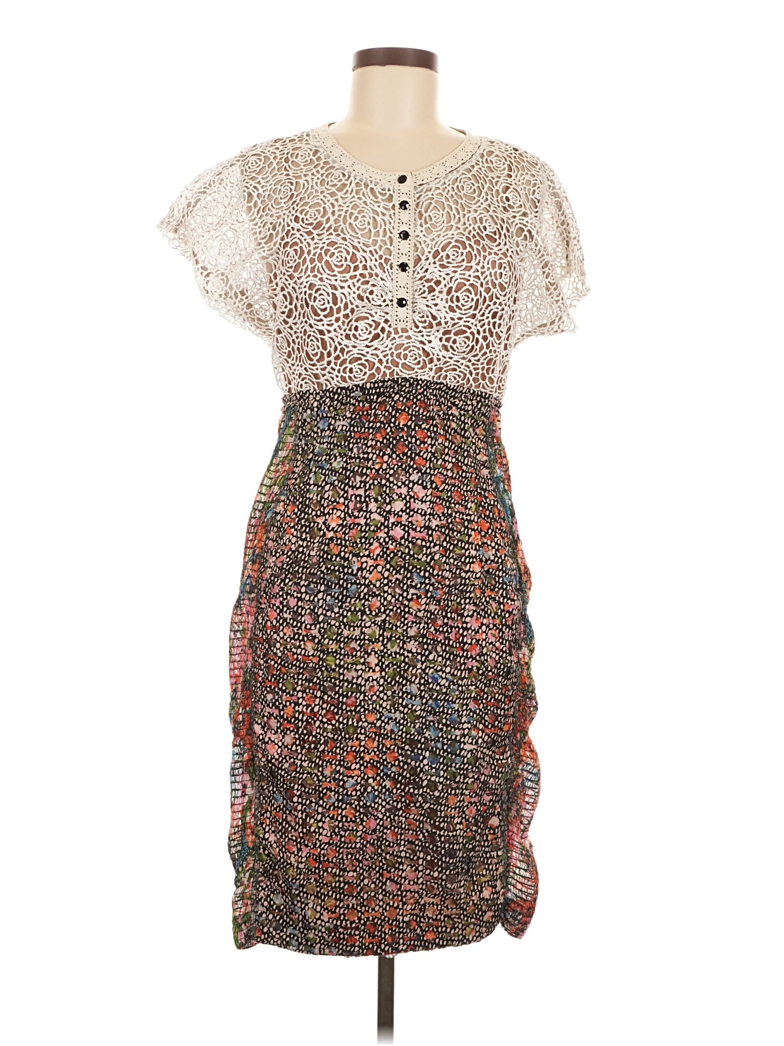 belle lace dress brandy Vintage Floral Lace Off Shoulder Maxi Dress main image 0