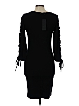 princess polly baby blue dress Threadbare Maternity long sleeve smock mini dress in black main image 0