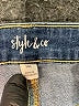 Style&Co Chevron-herringbone Blue Jeans Size 14L - photo 4