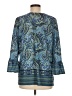 Ruby Rd. 100% Polyester Paisley Blue 3/4 Sleeve Blouse Size M - photo 2