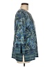 Ruby Rd. 100% Polyester Paisley Blue 3/4 Sleeve Blouse Size M - photo 4