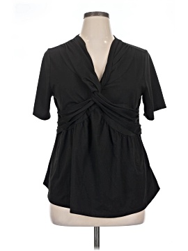 Shein Curve Short Sleeve Blouse