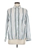 Rails Stripes Blue Long Sleeve Button-Down Shirt Size M - photo 1