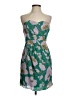 Tibi 100% Silk Tropical Green Cocktail Dress Size 4 - photo 1