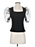 On Twelfth 100% Polyester Black Short Sleeve Top Size S - photo 1