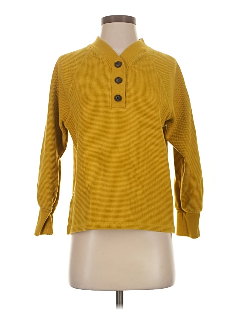 Pre-owned Mwl By Madewell Pullover Sweater In Yellow