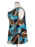 Michele Michelle 100% Polyester Teal Sleeveless Blouse Size 2X - photo 5
