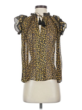 Ulla Johnson Short Sleeve Silk Top