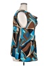Michele Michelle 100% Polyester Teal Sleeveless Blouse Size 2X - photo 4