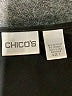 Chico's Black Short Sleeve Top Size Med (1) - photo 7