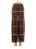 Entro Plaid Brown Tan Casual Pants Size S - photo 1