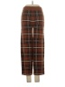 Entro Plaid Brown Tan Casual Pants Size S - photo 2