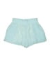 Lavender Brown Solid Teal Shorts Size S - photo 1