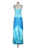 Boston Proper Tie-dye Blue Cocktail Dress Size XS - photo 2