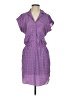 BCBGeneration 100% Polyester Polka Dots Purple Casual Dress Size S - photo 1