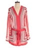 BCBGMAXAZRIA Chevron-herringbone Red Romper Size XS - photo 1