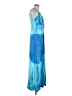 Boston Proper Tie-dye Blue Cocktail Dress Size XS - photo 4