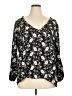 Old Navy Black 3/4 Sleeve Blouse Size XL - photo 1