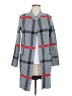 Tahari Plaid Gray Coat Size M - photo 1