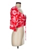 Lost + Wander 100% Rayon Red 3/4 Sleeve Blouse Size M - photo 4