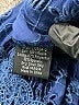 Jade 100% Rayon Stars Blue Long Sleeve Blouse Size M - photo 7