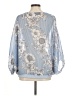 CAbi 100% Polyester Blue 3/4 Sleeve Blouse Size M - photo 2