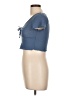 Shein Blue Short Sleeve Top Size 6 - photo 5