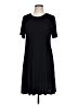 Unbranded Solid Black Casual Dress Size L - photo 1