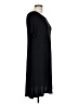 Unbranded Solid Black Casual Dress Size L - photo 4