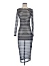 Steve Madden Stripes Gray Casual Dress Size XS - photo 1