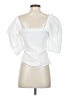 Zara 100% Polyester White Tube Top Size S - photo 2