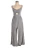 Anrabess Solid Gray Jumpsuit Size S - photo 1