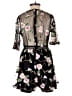 Honey Punch 100% Polyester Floral Black Romper Size M - photo 2