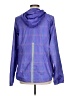 Reebok 100% Polyester Graphic Checkered-gingham Color Block Solid Stripes Purple Windbreaker Size L - photo 2