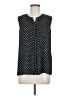 CeCe 100% Polyester Polka Dots Black Sleeveless Blouse Size M - photo 1
